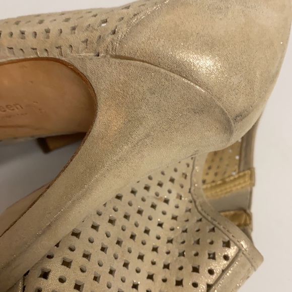 Paul Green Cream Sparkling Heeled Slip On Shoes Size 8 - Picture 17 of 17